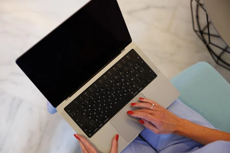 Working with Laptop