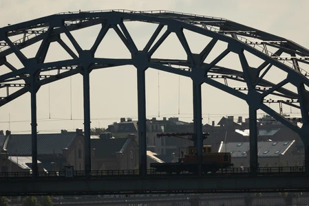 Silhouette of Urban Bridge