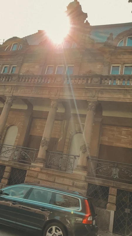 Sunlit Historic Building