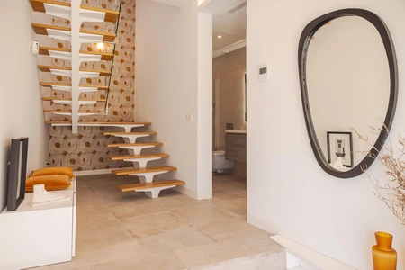 Modern Interior with Floating Stairs