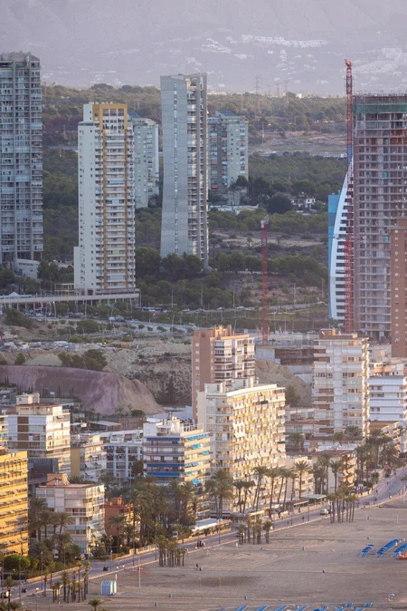 Beachfront Urban Skyline