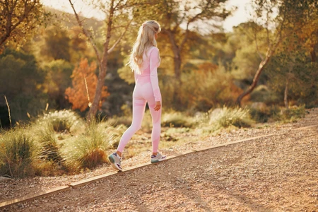 Woman Walking in Nature