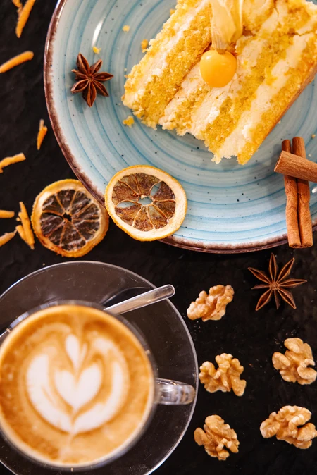 Delightful Dessert and Coffee