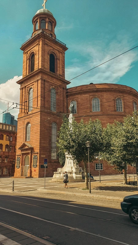 Historical Church in Urban Setting