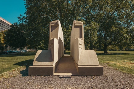 Concrete Sculpture in Park
