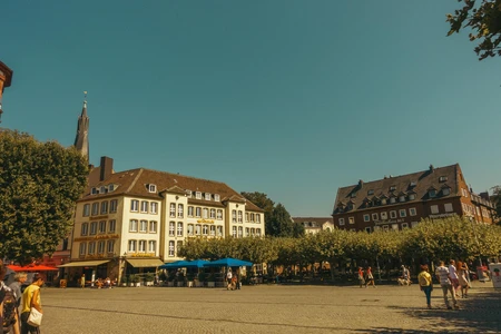 Charming European Plaza