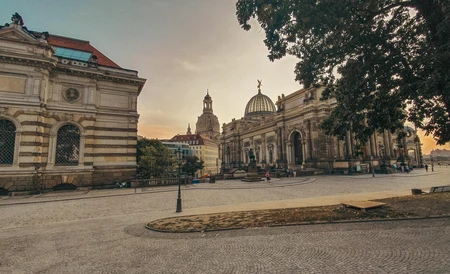Historical Architecture at Sunset