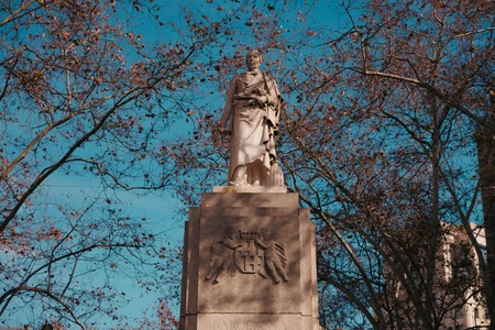 Monument Under Autumn Sky