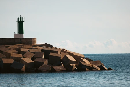 Coastal Lighthouse by the Sea