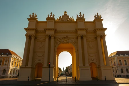 Sunlit Historical Archway