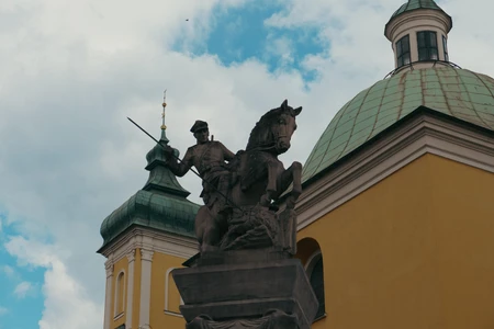 Historic Statue and Architecture