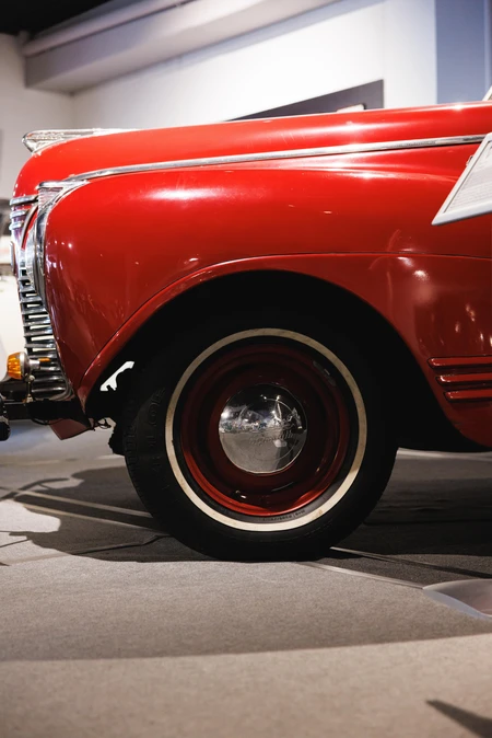 Classic Red Car Display