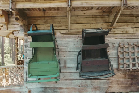 Rustic Wooden Sleighs