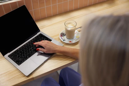 Working in a Cafe