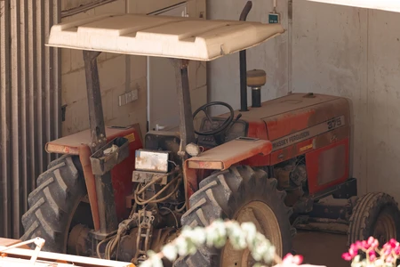 Old Tractor in Shed