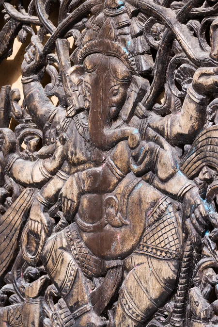 Intricate Wooden Carving