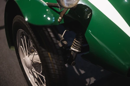 Vintage Car Wheel Close-Up