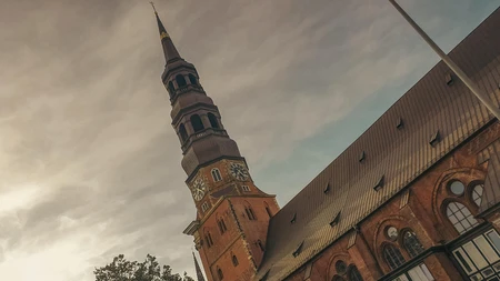 Historic Tower at Sunset