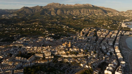Mountainous Coastal Town