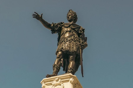 Historical Statue Under Clear Sky