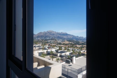 Mountainside View from Window