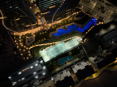 Night View of Urban Landscape