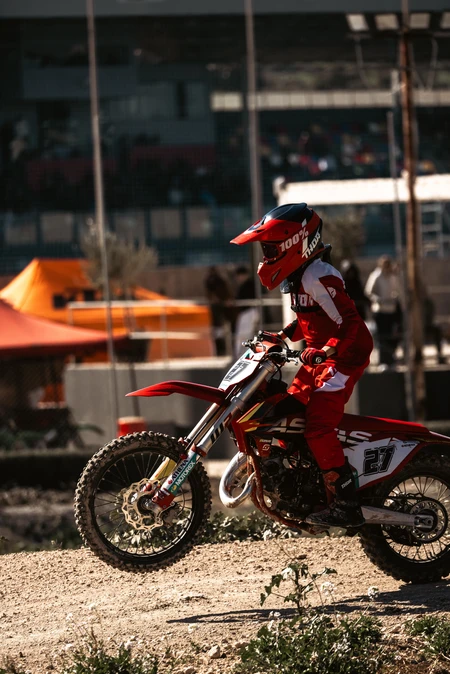 Motocross Rider in Action