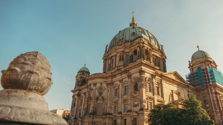 Historic Cathedral under Blue Sky