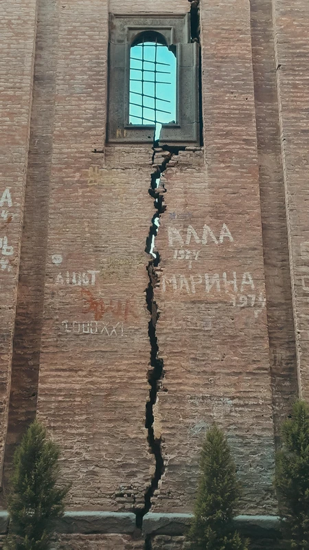 Cracked Brick Wall