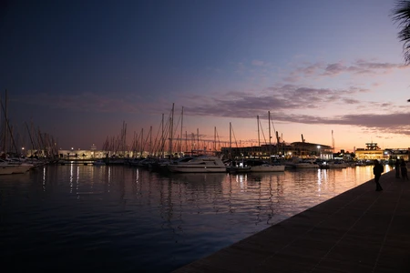 Serene Marina at Sunset