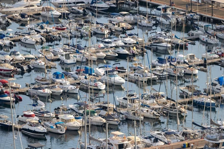 Marina with Docked Boats