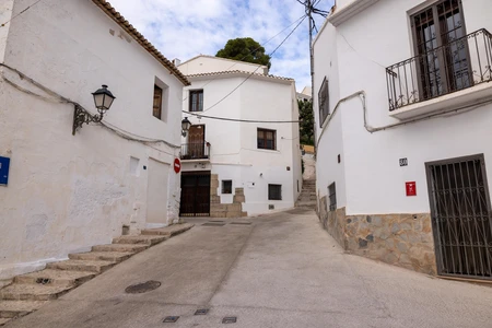 Charming Whitewashed Street