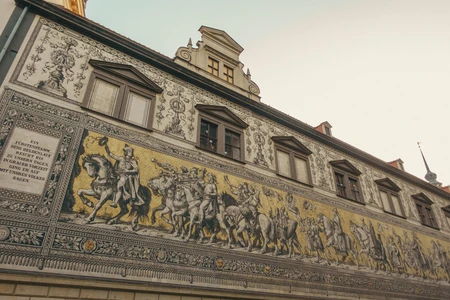 Historical Mural on Building Facade
