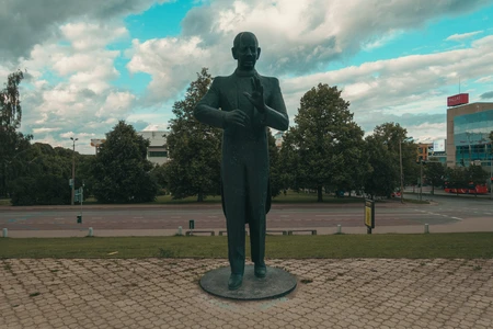 Statue in Urban Park