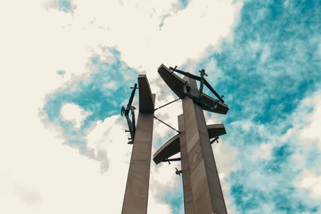 Monument Against a Cloudy Sky