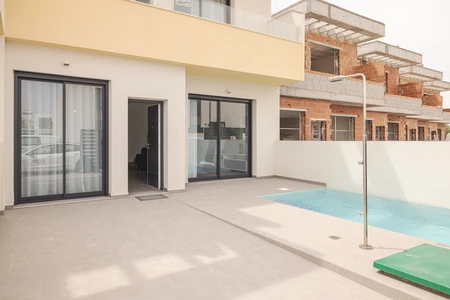 Modern Residential Exterior with Pool
