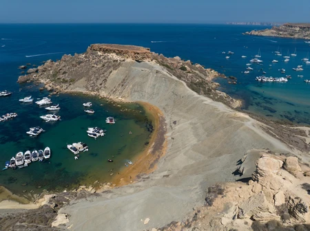 Scenic Coastline with Boats