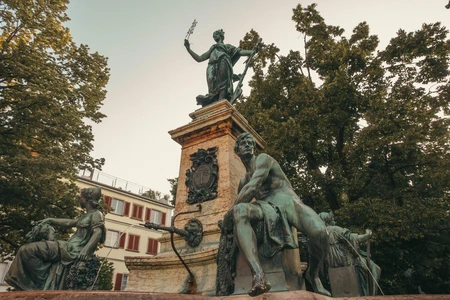 Historic Statue and Fountain