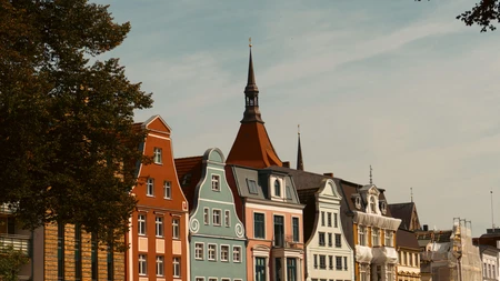 Charming Row of European Houses