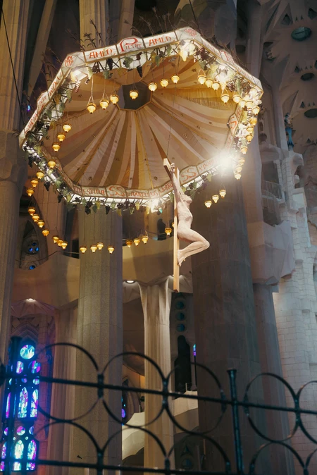 Intricate Interior Art Installation