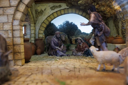 Nativity Scene in Diorama