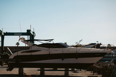 Luxury Yacht at Dock