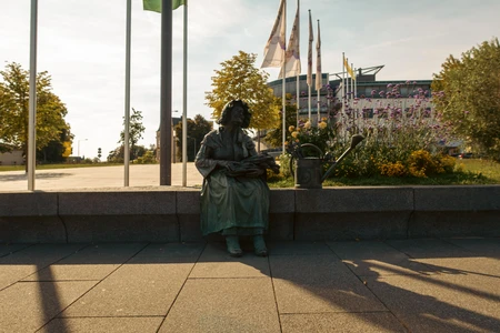 Urban Sculpture at Sunset
