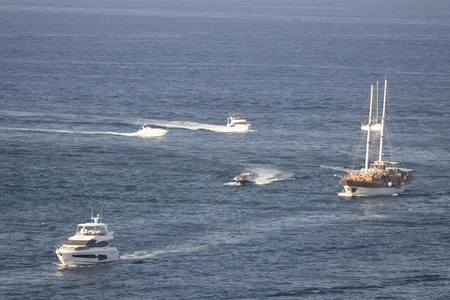 Boats on the Open Sea