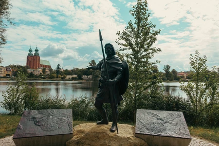 Historic Statue by the Lake