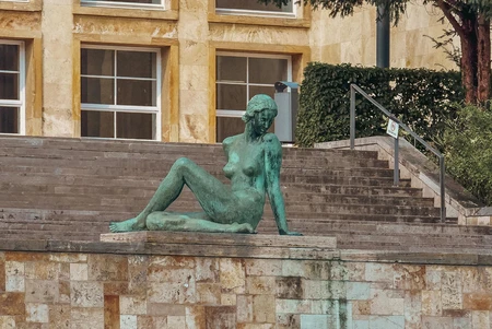 Statue in Urban Setting