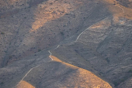 Mountain Terrain at Sunset