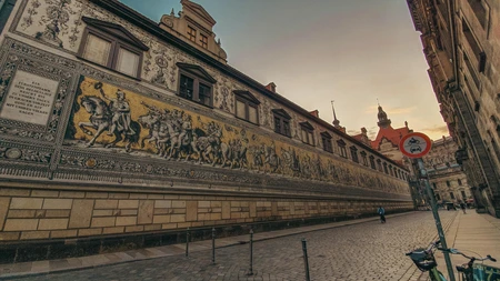 Historic Fresco in City Square