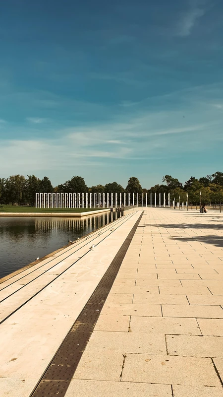 Serene Waterside Walkway