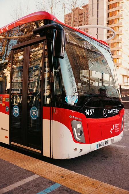 City Bus on Street